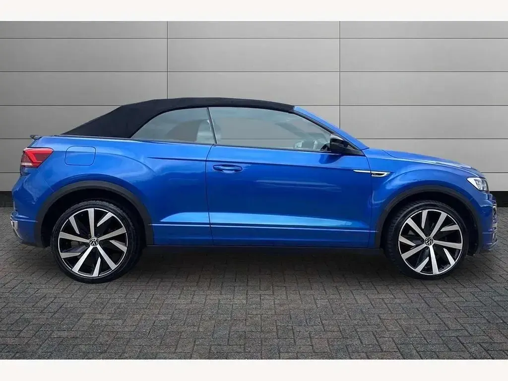 Used VW T-Roc Cabriolet R-line 150 HP (110 kW) 2021 Blue Cabriolet