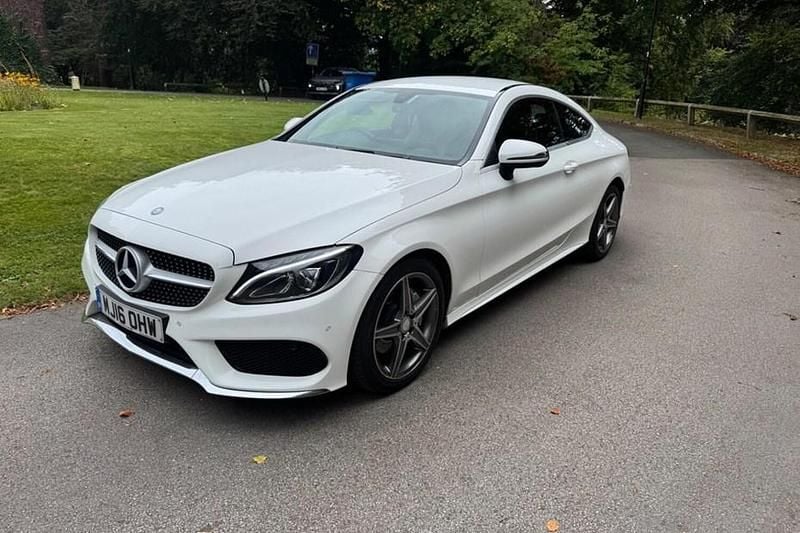 White Used 2016 Mercedes C220 AMG line Coupe | £11,208 (Fair price) - Image 1/1
