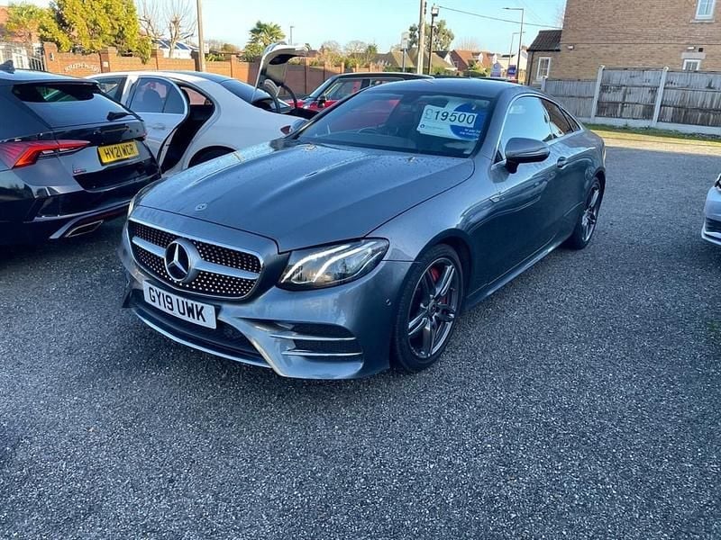Used Mercedes E300 AMG line 245 HP (180 kW) 2019 Grey Coupe