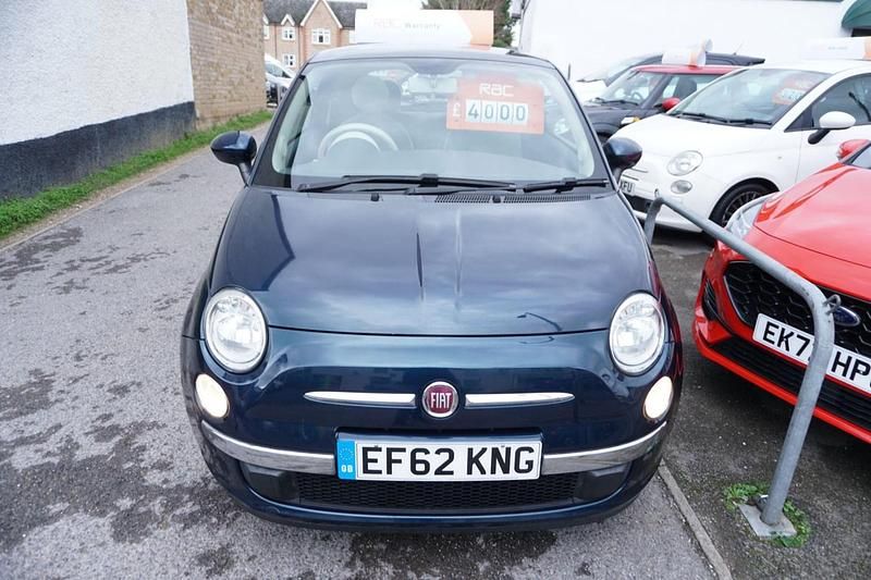 Used Fiat 500 Lounge 69 HP (50 kW) 2012 Blue Hatchback