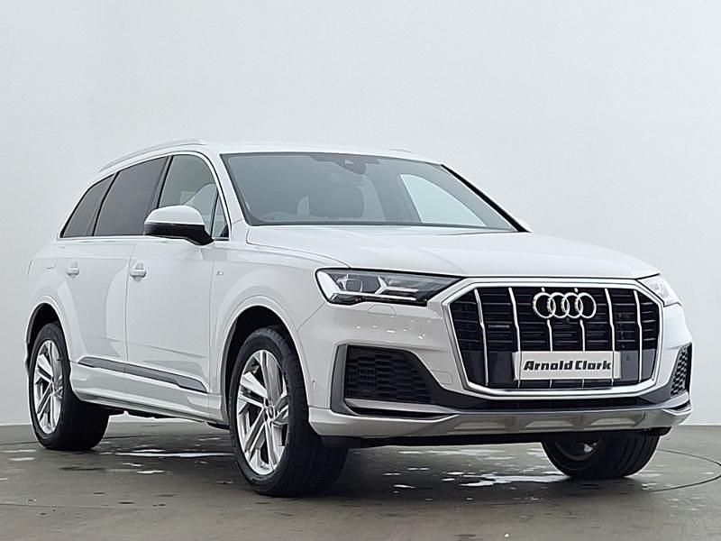 White Used 2022 Audi Q7 S-Line SUV | £39,498 (Fair price) - Image 1/4