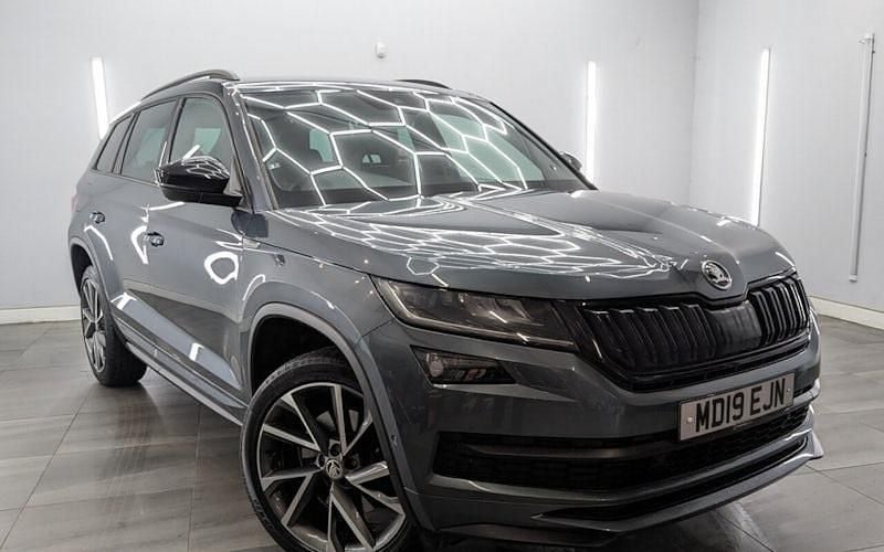 Grey Used 2019 Skoda Kodiaq SportLine SUV | £20,490 (Fair price) - Image 1/4
