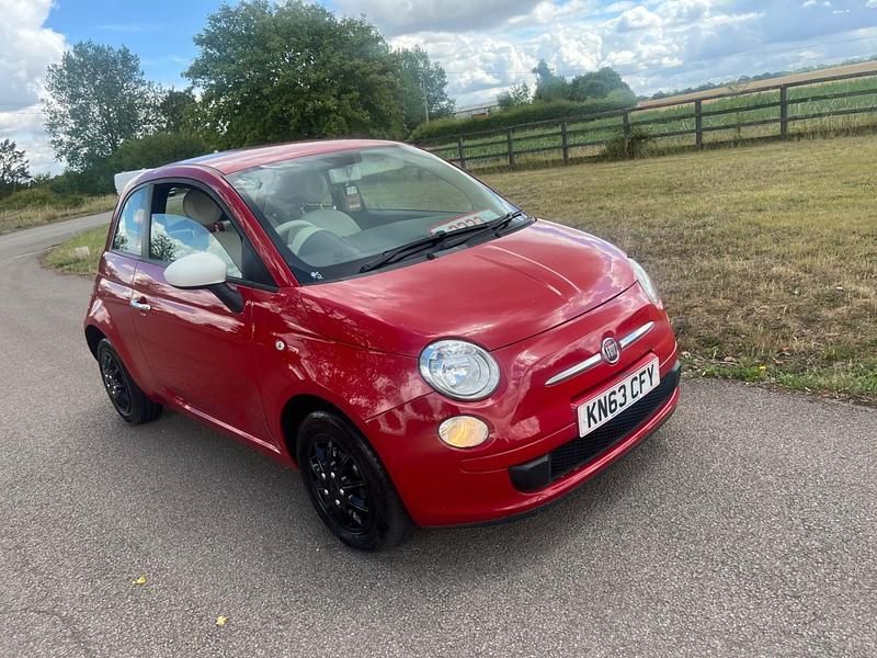 Red Used 2013 Fiat 500 Hatchback | £2,490 (Good price) - Image 1/4