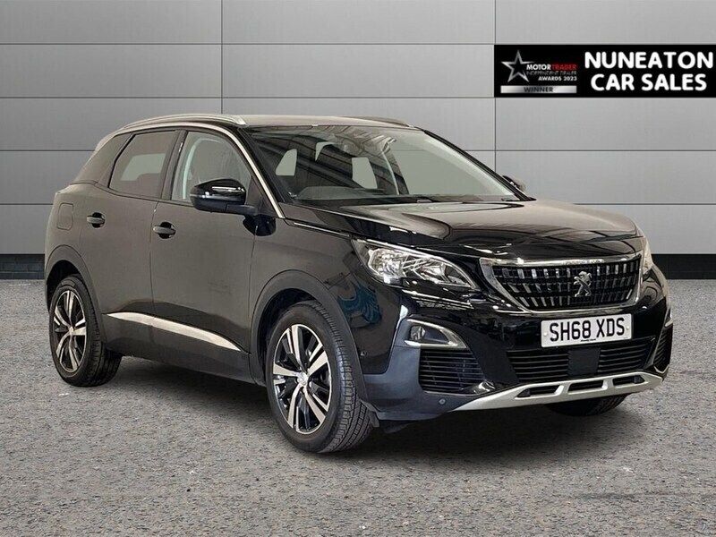 Black Used 2018 Peugeot 3008 Allure SUV | £11,300 (Fair price) - Image 1/4