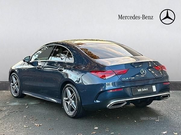 Used Mercedes CLA250 AMG Line Premium Plus 224 HP (164 kW) 2021 Blue Sedan