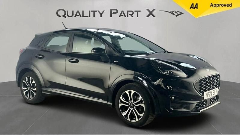 Black Used 2024 Ford Puma Gen-E ST-Line Hatchback | £15,190 (Good price) - Image 1/4
