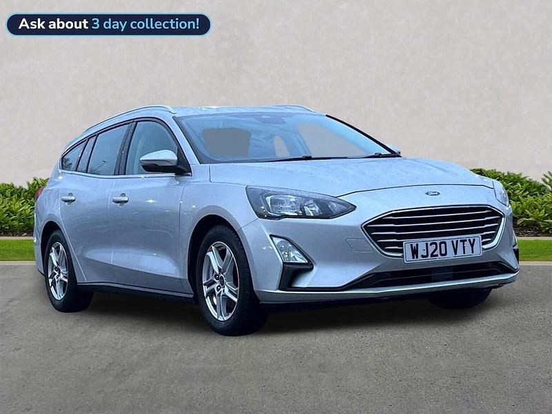 Silver Used 2020 Ford Focus Zetec Estate | £9,395 (Good price) - Image 1/3