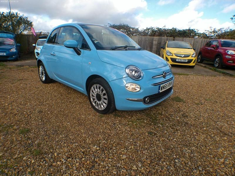 Used Fiat 500 Lounge 69 HP (50 kW) 2015 Blue Hatchback