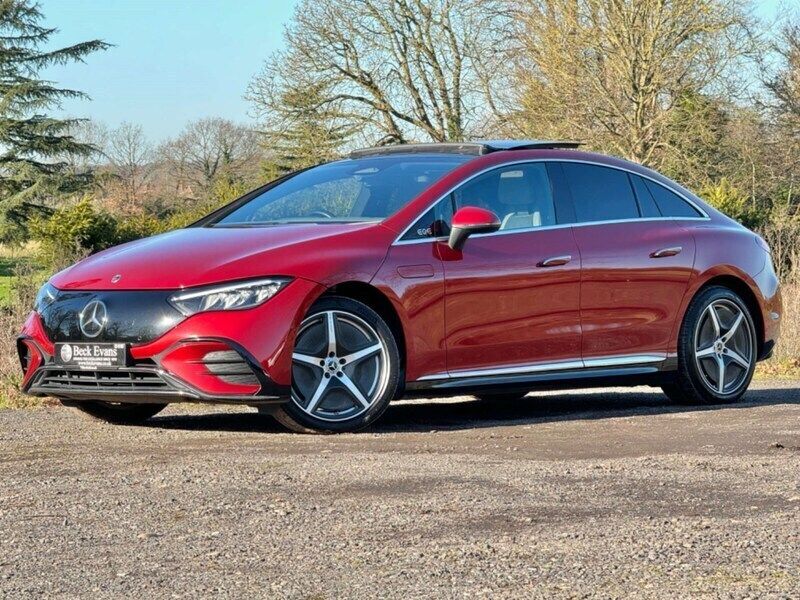 Red Used 2022 Mercedes EQE350 AMG Line Premium Sedan | £27,496 - Image 1/3