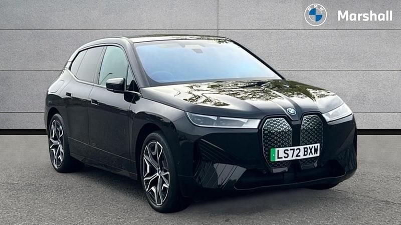 Black sapphire Used 2022 BMW iX M Sport SUV | £48,791 (Good price) - Image 1/4