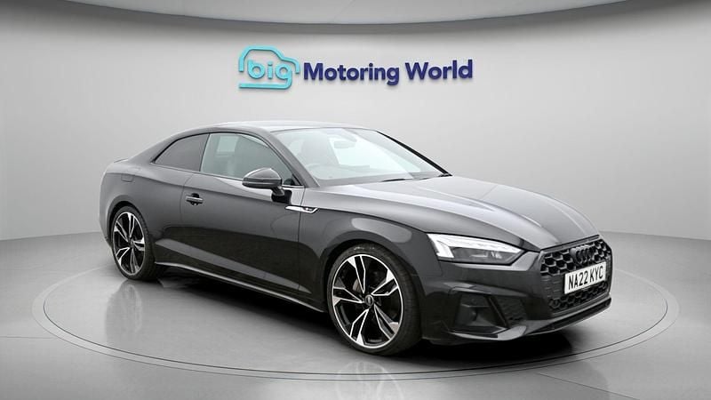 Used Audi A5 Black Edition 245 HP (180 kW) 2022 Black Coupe