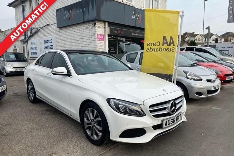 White Used 2016 Mercedes C200 Premium Sedan | £13,995 (Fair price) - Image 1/1