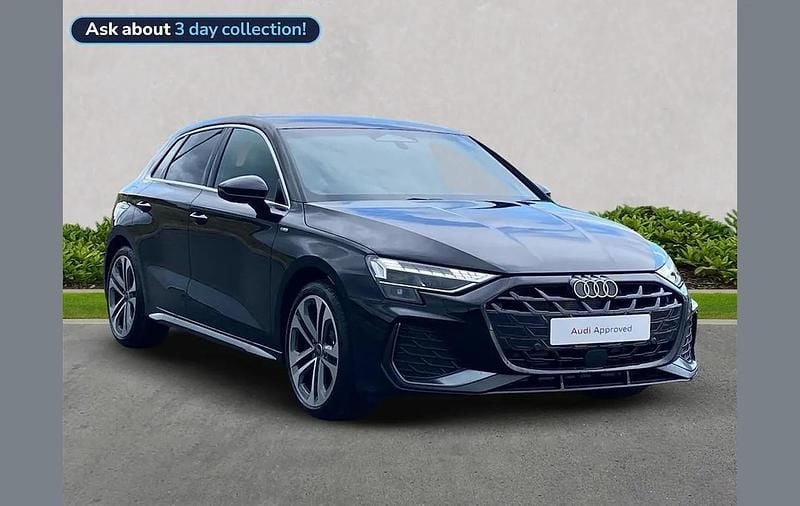 Used Audi A3 S-Line 147 HP (108 kW) 2025 Black Hatchback