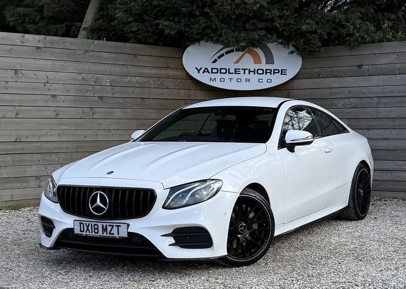 Used Mercedes E300 AMG line 245 HP (180 kW) 2018 White Coupe