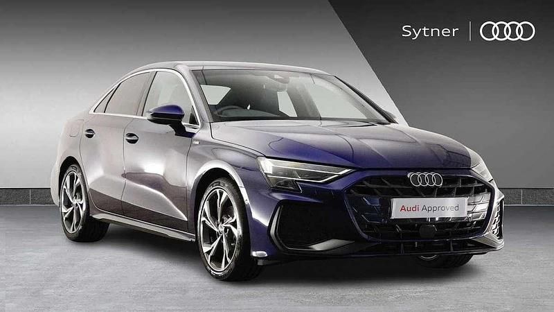 Blue Used 2025 Audi A3 S-Line Sedan | £28,000 (Fair price) - Image 1/4