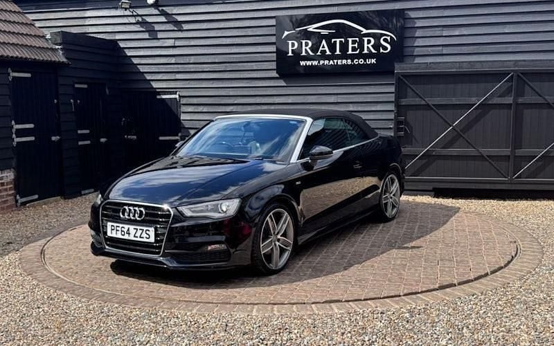 Used Audi A3 Cabriolet S-Line 150 HP (110 kW) 2015 Black Cabriolet