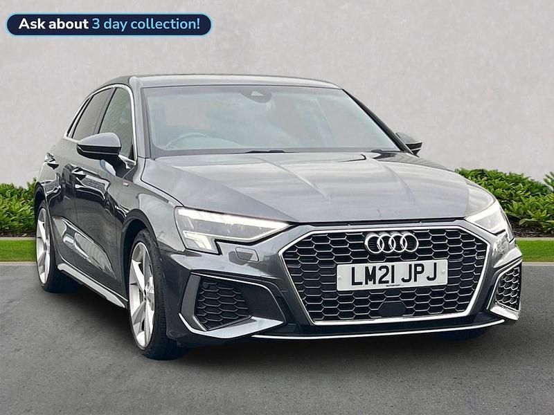 Grey Used 2021 Audi A3 S-Line Hatchback | £20,805 (Fair price) - Image 1/4