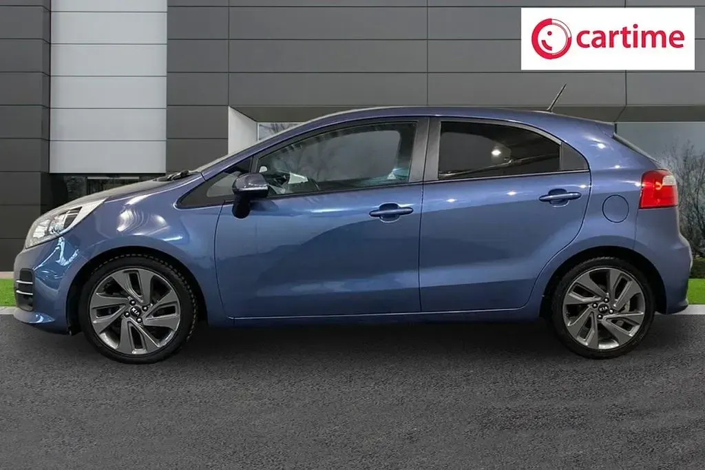 Used Kia Rio 109 HP (80 kW) 2015 Blue Hatchback