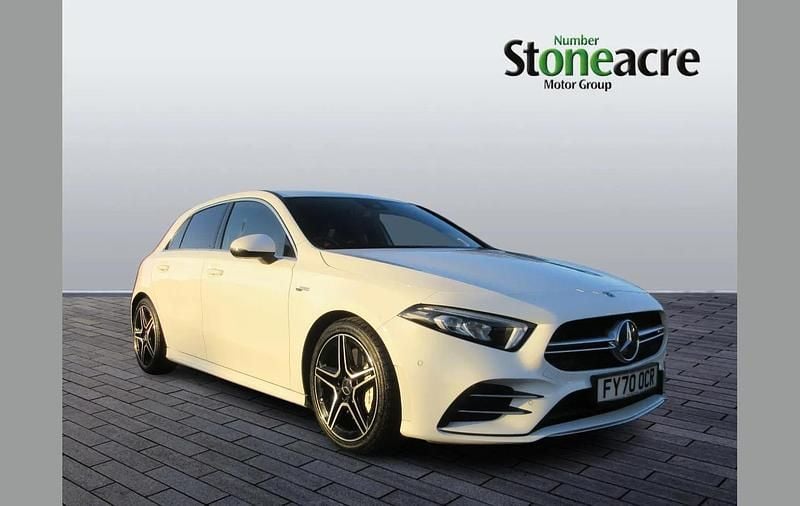 Used Mercedes A35 AMG Executive 301 HP (221 kW) 2020 White Hatchback