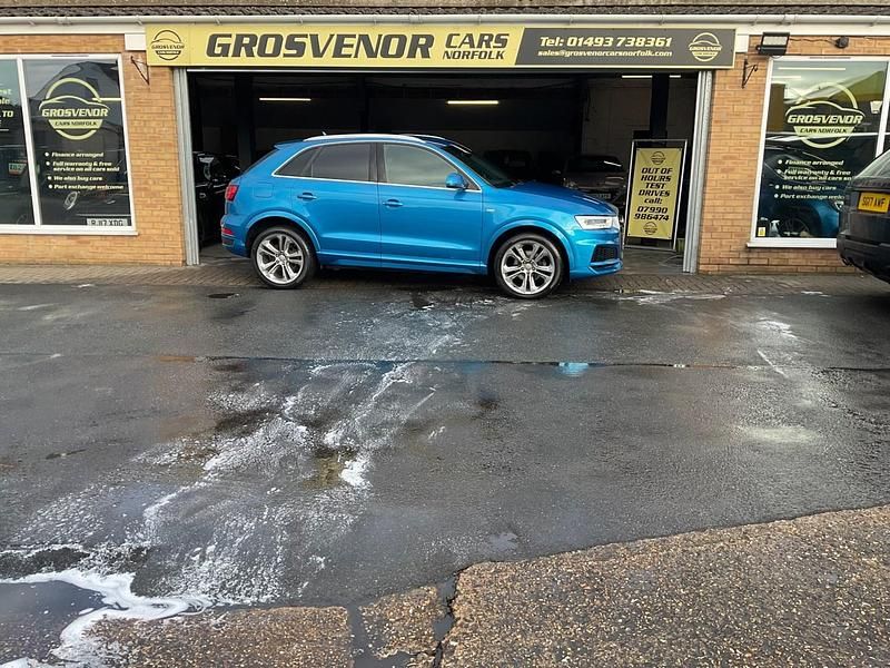 Used Audi Q3 S-Line 150 HP (110 kW) 2017 Blue SUV
