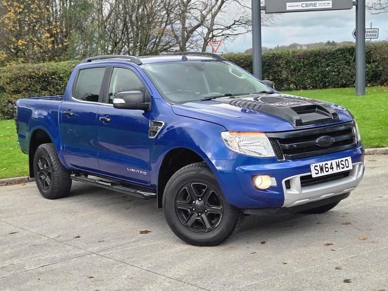 Blue Used 2015 Ford Ranger Limited Pickup | £11,845 (Good price) - Image 1/4