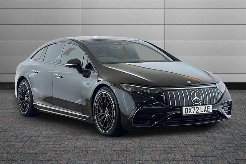 Obsidian black Used 2022 Mercedes EQS 53 AMG Night Sedan | £57,995 - Image 1/4