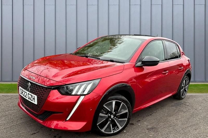 Used Peugeot e-208 Premium 98 kW (134 HP) 2022 Red Hatchback