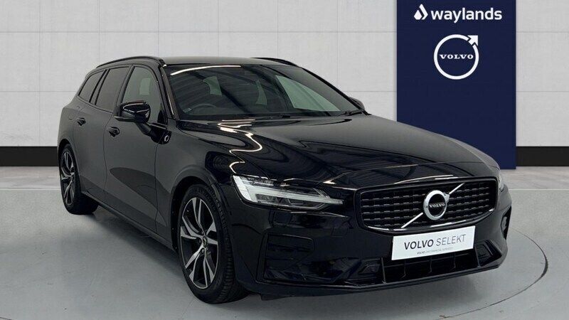 Black Used 2022 Volvo V60 R-Design Estate | £26,301 (Fair price) - Image 1/4