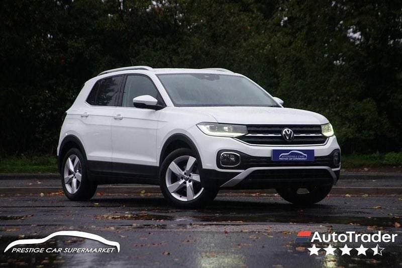 White Used 2021 VW T-Cross SEL SUV | £15,099 (Fair price) - Image 1/4