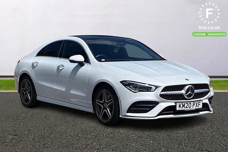 White Used 2020 Mercedes CLA220 AMG Line Premium Plus Sedan | £23,899 (Fair price) - Image 1/3