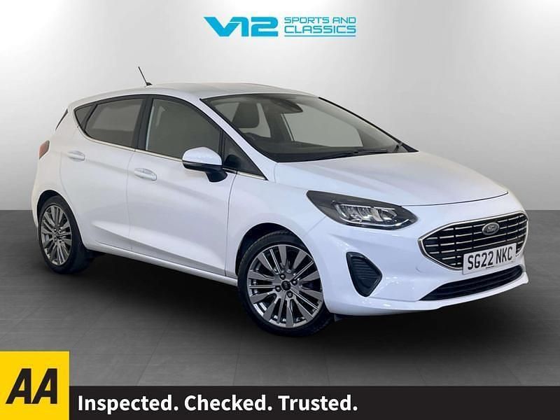 White Used 2022 Ford Fiesta Titanium Hatchback | £10,195 (Fair price) - Image 1/2