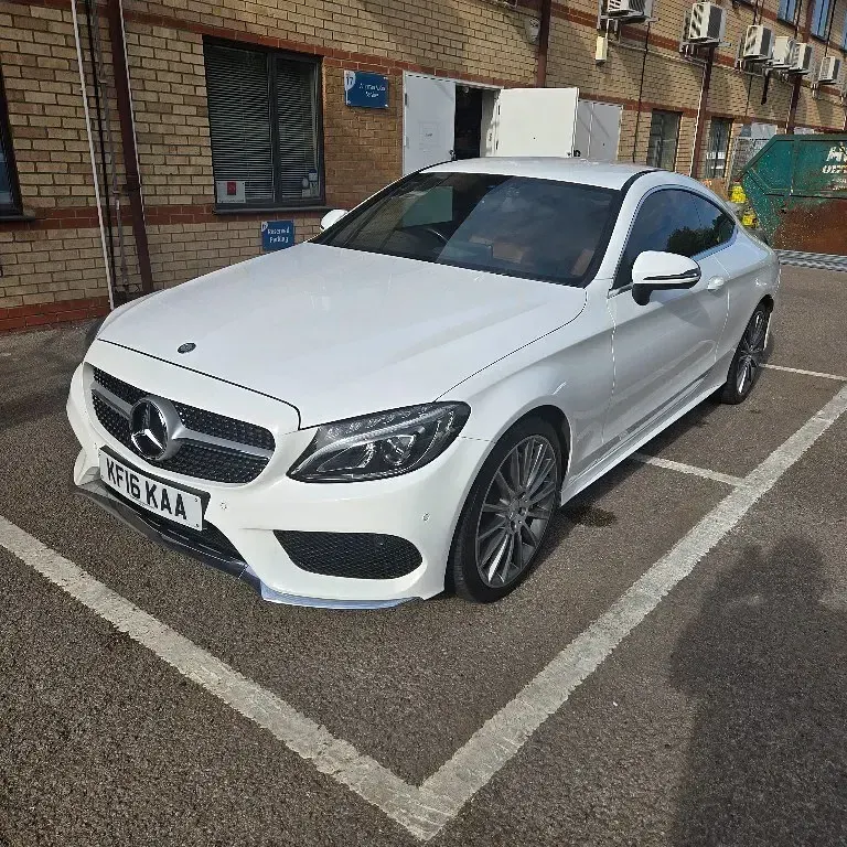 Used Mercedes C200 2016 White Coupe