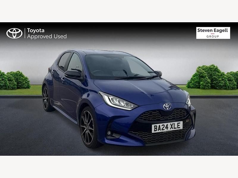 Blue Used 2024 Toyota Yaris Hybrid Sport Hatchback | £23,694 (Expensive) - Image 1/3