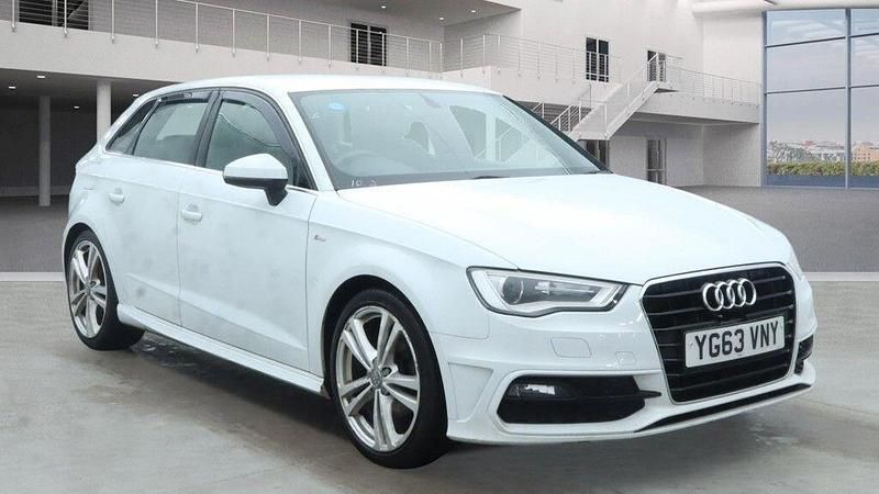 Used Audi A3 Sportback S-Line 2013 White Hatchback