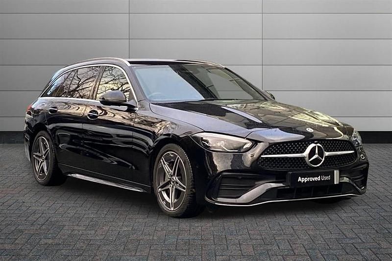 Black Used 2024 Mercedes C200 AMG line Estate | £29,490 (Fair price) - Image 1/4