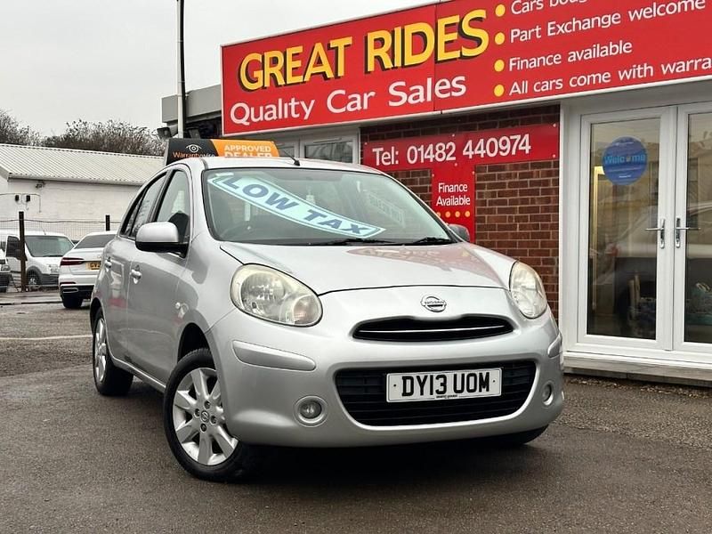 Silver Used 2013 Nissan Micra Acenta Hatchback | £3,495 (Fair price) - Image 1/4