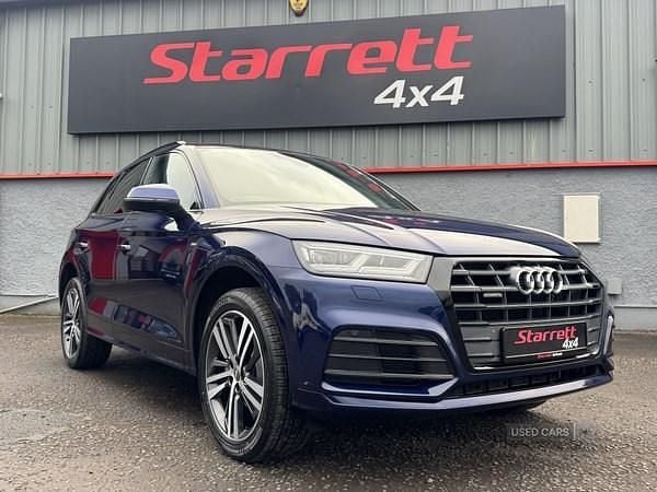 Blue Used 2019 Audi Q5 S-Line SUV | £22,495 (Fair price) - Image 1/4