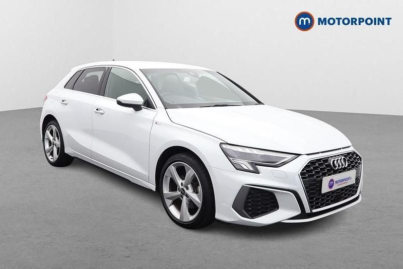 White Used 2024 Audi A3 e-tron S-Line Hatchback | £21,799 (Good price) - Image 1/4