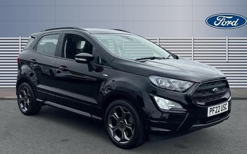 Black Used 2022 Ford Ecosport ST-Line SUV | £11,553 (Fair price) - Image 1/4