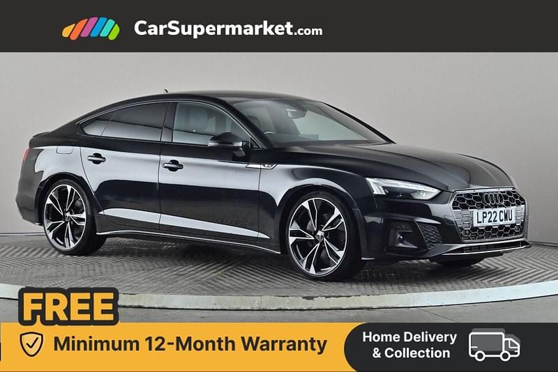 Black Used 2022 Audi A5 Black Edition Hatchback | £27,197 (Fair price) - Image 1/4