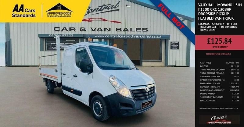 White Used 2018 Vauxhall Movano Van | £5,995 (Super price) - Image 1/4