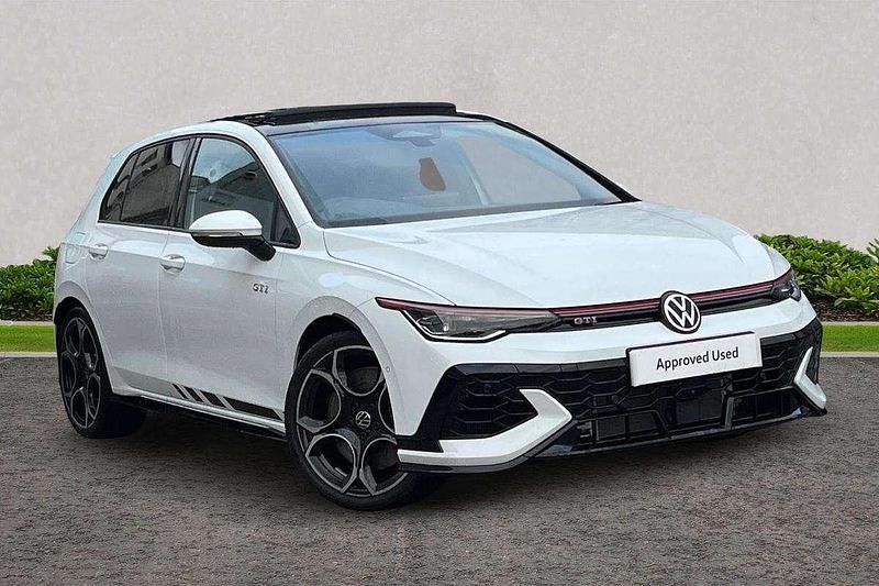 White Used 2025 VW Golf VIII GTI Hatchback | £39,990 (Expensive) - Image 1/4
