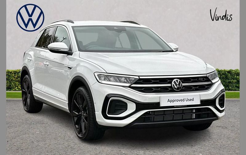 White Used 2024 VW T-Roc R-line SUV | £29,880 (Expensive) - Image 1/3