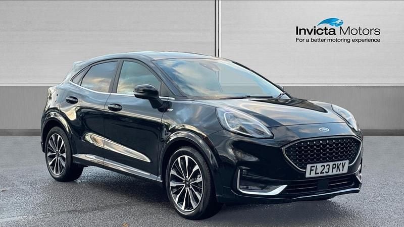 Black Used 2023 Ford Puma ST-Line Hatchback | £19,335 (Fair price) - Image 1/4
