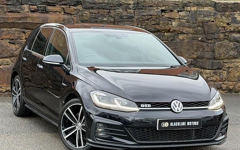 Black Used 2018 VW Golf VII GTD Hatchback | £15,495 (Fair price) - Image 1/4