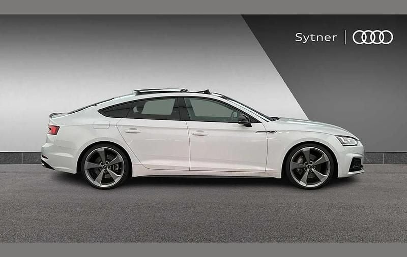 Used Audi A5 Sportback Black Edition 245 HP (180 kW) 2020 White Hatchback