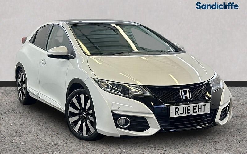 White Used 2015 Honda Civic SR Hatchback | £13,023 (Expensive) - Image 1/4