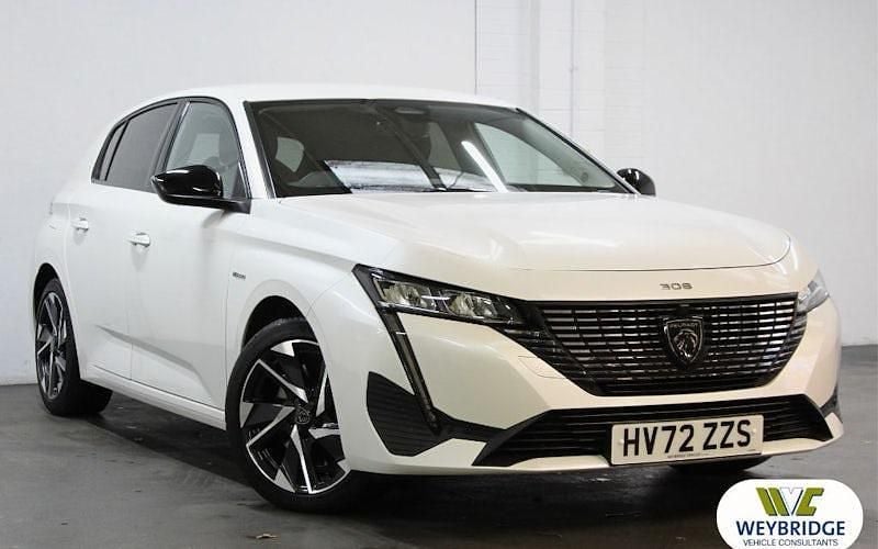 White Used 2022 Peugeot 308 Allure Premium Hatchback | £16,495 (Good price) - Image 1/3