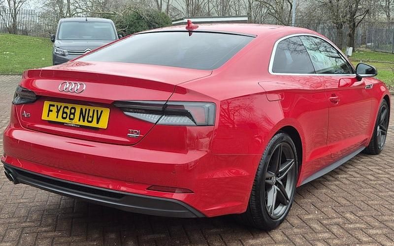 Used Audi A5 S-Line 190 HP (139 kW) 2018 Red Coupe