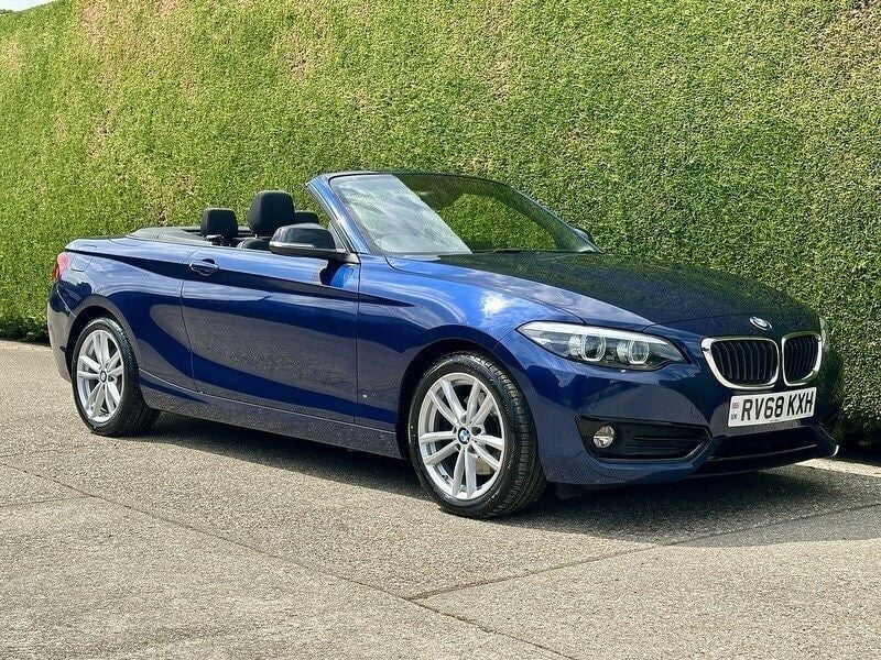 Blue Used 2018 BMW 220 Sport Line Cabriolet | £13,995 (Fair price) - Image 1/3